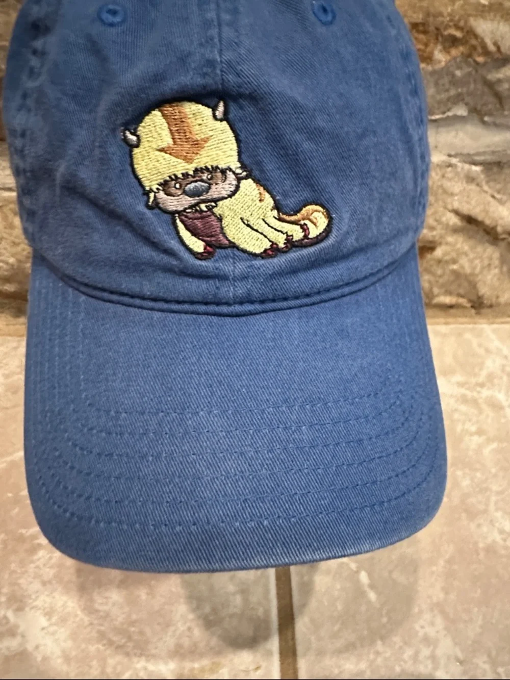 Avatar the last Airbender Blue Baseball Cap with Embroidered Cartoon
